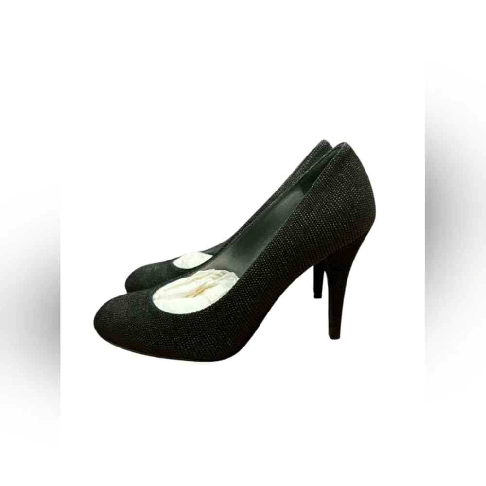 Stuart Weitzman NWT Black Textured High Heels Size 5M - Picture 3 of 9